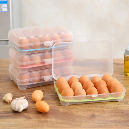 Lot de 6 boîtes à œufs portables en plastique à 6 grilles pour le rangement du réfrigérateur